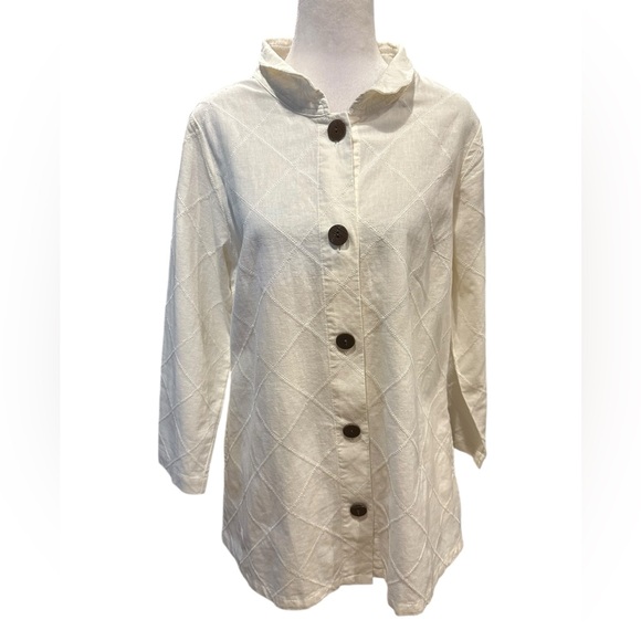 Soft Surroundings Jackets & Blazers - Soft Surroundings button down jacket size M